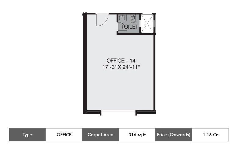 Office-316 Sq.ft