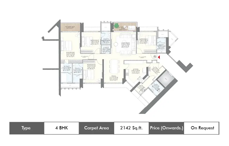 4 BHK-2142 Sq.ft.