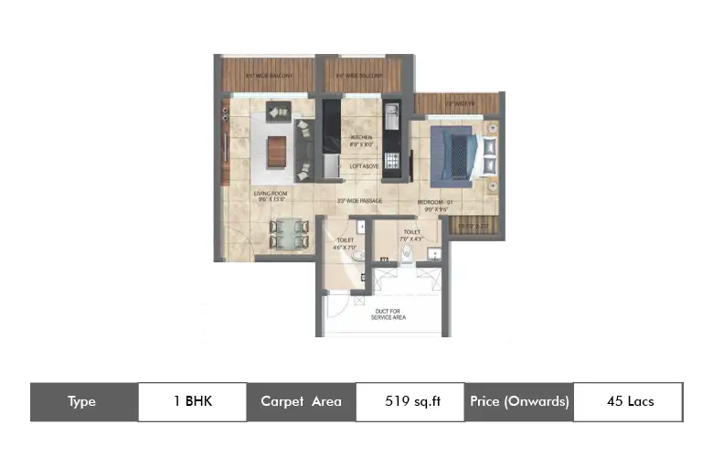 1 BHK-519
