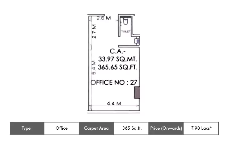 OFFICE 1-365 Sq.ft