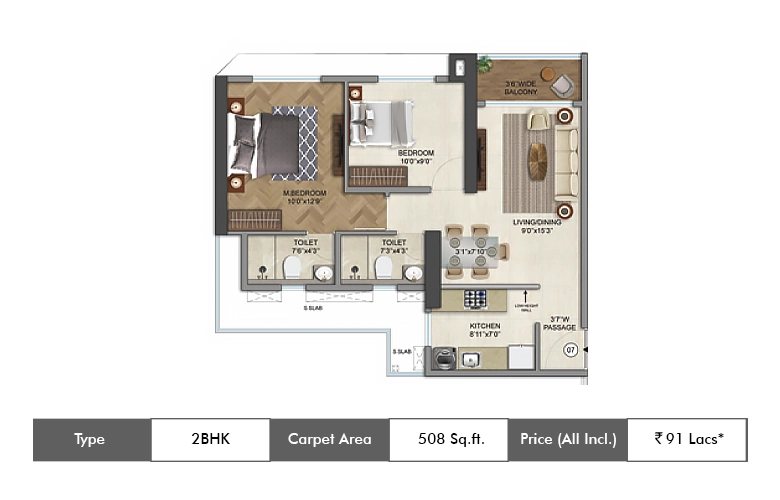 2 BHK-508