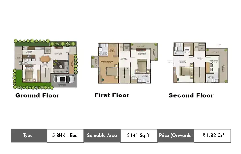 5 Bhk 2141 Sq.ft.