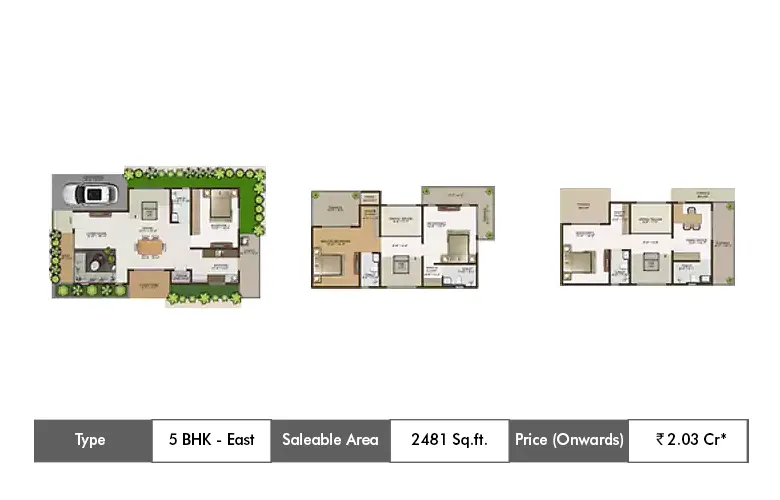 5 Bhk 2481 Sq.ft.